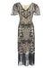 1920ER PAILLETTEN PERLEN PARTY FRANSEN KLEID