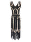 1920ER VINTAGE FRANSEN PAILLETTEN PARTY KLEID