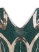 1920ER VINTAGE FRANSEN PAILLETTEN PARTY KLEID