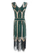 1920ER VINTAGE FRANSEN PAILLETTEN PARTY KLEID