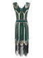 1920ER VINTAGE FRANSEN PAILLETTEN PARTY KLEID