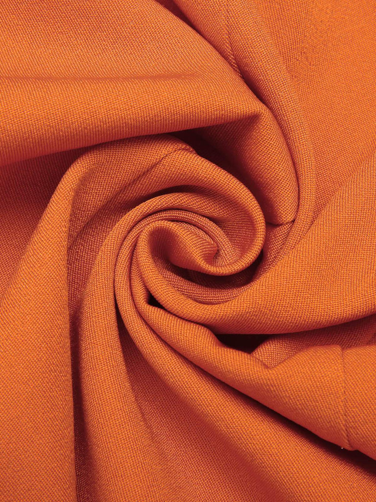 Orangefarbener 1960er Knopf Trägerrock