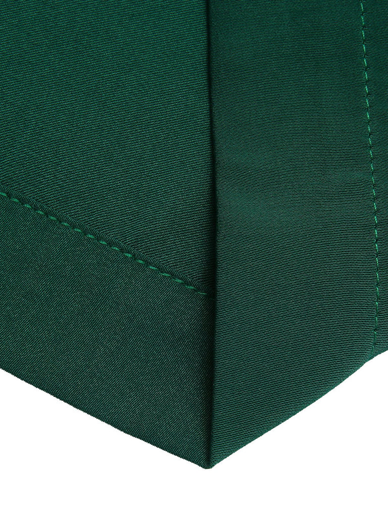 Grüner 1930er Solid V-Ausschnitt Jumpsuit