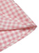 Rosa 1950er Gingham Hemd mit Revers