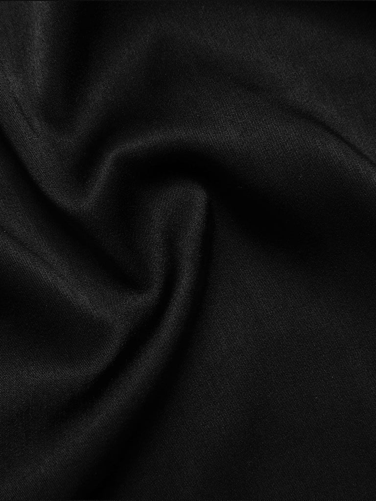 Schwarzes 1950er Halloween schulterfreies Spinnennetzkleid