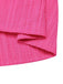 Rosa 1960er V-Ausschnitt Plissee Rüschen Kleid