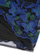 Schwarzes 1950er V-Ausschnitt 3D Schmetterling Mesh Kleid