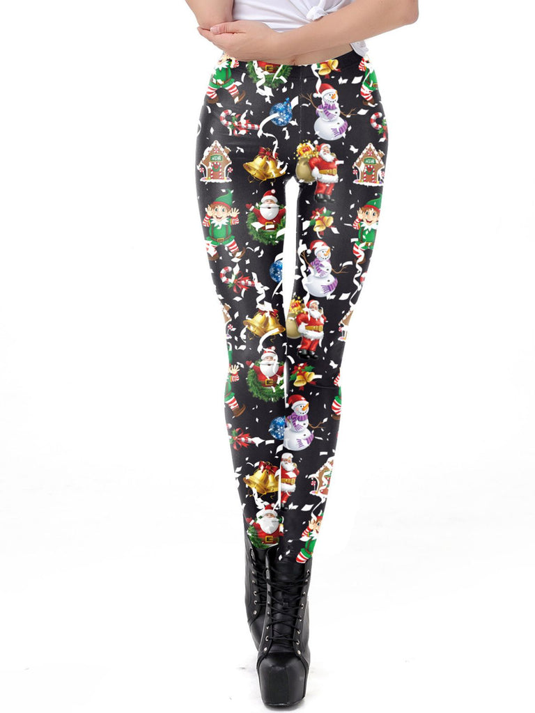 1960er Weihnachten Klassische Elemente Leggings