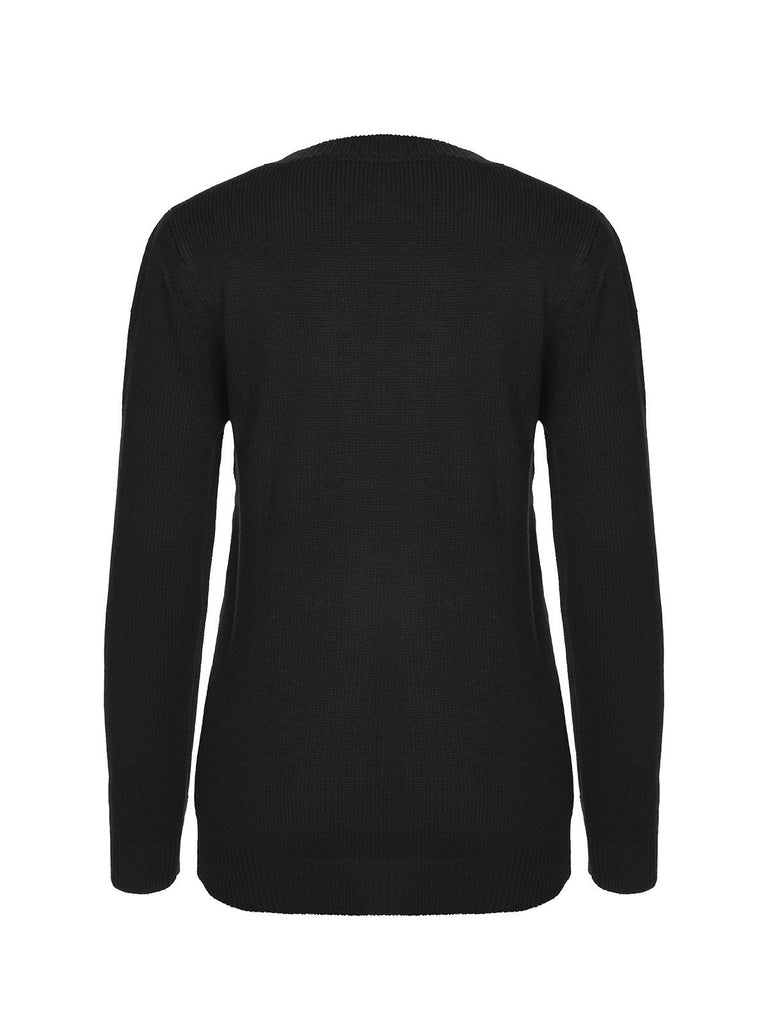 1940er Weihnachten Elch Zuckerstangen stricken Pullover