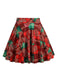 1950er Weihnachten Schneemann Plaid Swing Rock