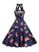 1950er Weihnachten Weihnachtsmann Spitze-Up Halter Kleid