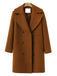 1940er Revers solider Wollmantel