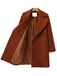 1940er Revers solider Wollmantel