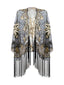 1920er Vintage Quasten Pailletten Mesh Cape