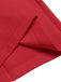 Rot 1930er Kirsch Cupcake Trägern Jumpsuit