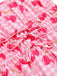 Rosa 1950er Kirsche Spaghettiträger Kleid