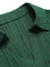 Grün 1960er Revers Lockerem Gürtel  Kleid