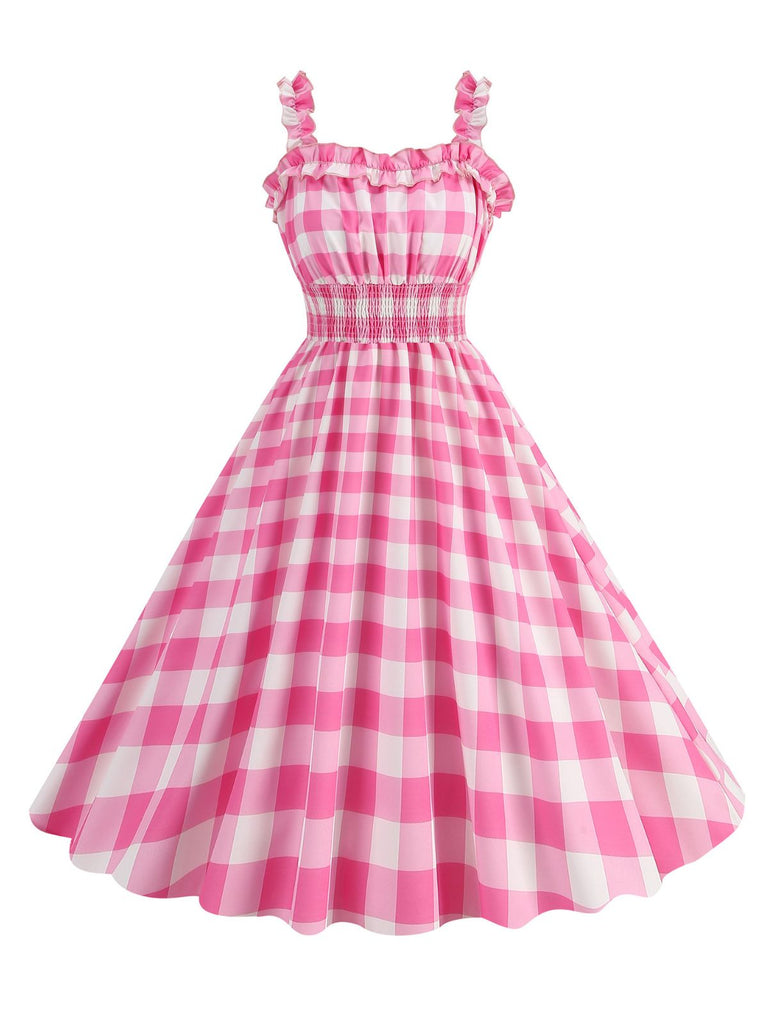 1950er Polka Dot Smoking Trägerkleid