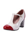VINTAGE WEISS HOHE ABSATZ SCHUHE