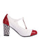 VINTAGE WEISS HOHE ABSATZ SCHUHE