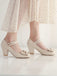 VINTAGE BOW HOHE ABSATZ SCHUHE