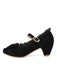 VINTAGE SPITZE BOW HOHE ABSATZ SCHUHE