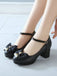 VINTAGE BOW PERLEN HOHE ABSATZ SCHUHE