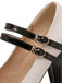 VINTAGE PATCHWORK BOW PERLEN HOHE ABSATZ SCHUHE