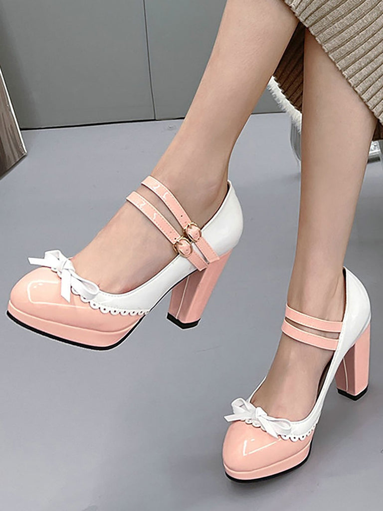 VINTAGE PATCHWORK BOW PERLEN HOHE ABSATZ SCHUHE