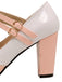 VINTAGE PATCHWORK BOW PERLEN HOHE ABSATZ SCHUHE