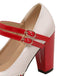 VINTAGE PATCHWORK BOW PERLEN HOHE ABSATZ SCHUHE