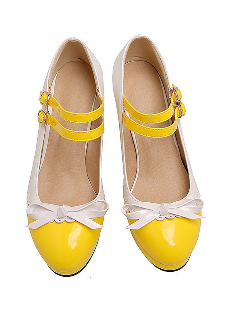 VINTAGE PATCHWORK BOW PERLEN HOHE ABSATZ SCHUHE