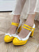 VINTAGE PATCHWORK BOW PERLEN HOHE ABSATZ SCHUHE