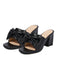 RETRO BOWKNOT HEELS SCHUHE