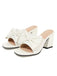 RETRO BOWKNOT HEELS SCHUHE