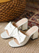 RETRO BOWKNOT HEELS SCHUHE