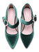Winerot VELVET MARY JANE HIGH HEEL SCHUHE MIT SCHNALLENBLOCK