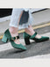 Winerot VELVET MARY JANE HIGH HEEL SCHUHE MIT SCHNALLENBLOCK
