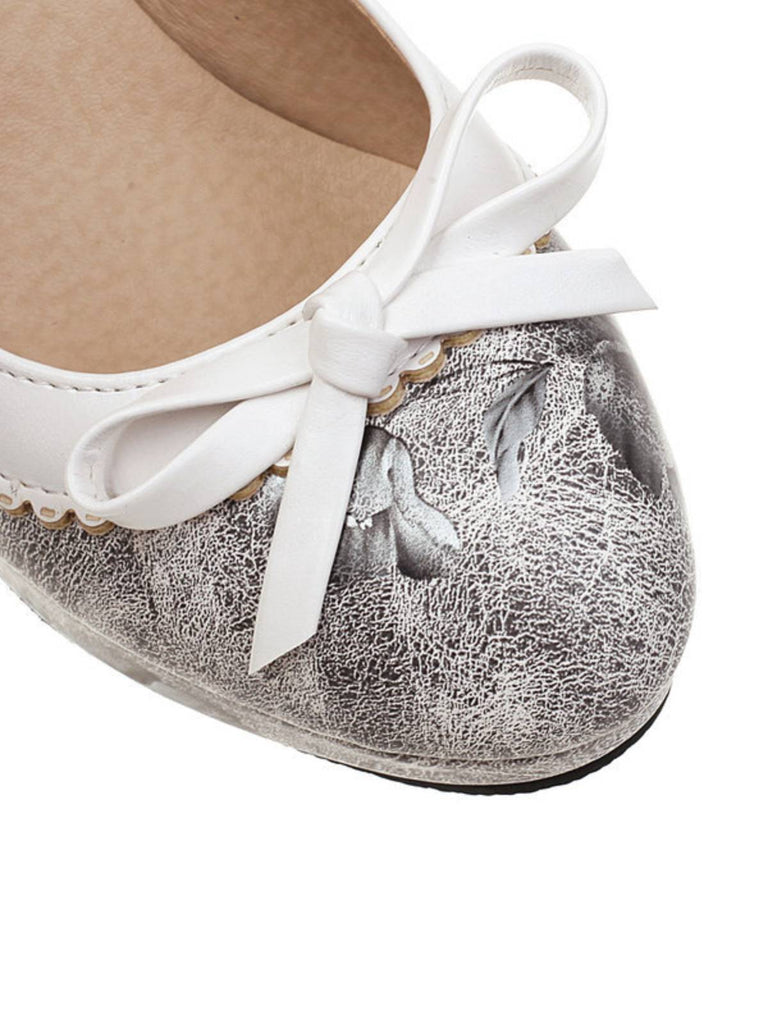 RETRO ROSEN ABSATZSCHUHE