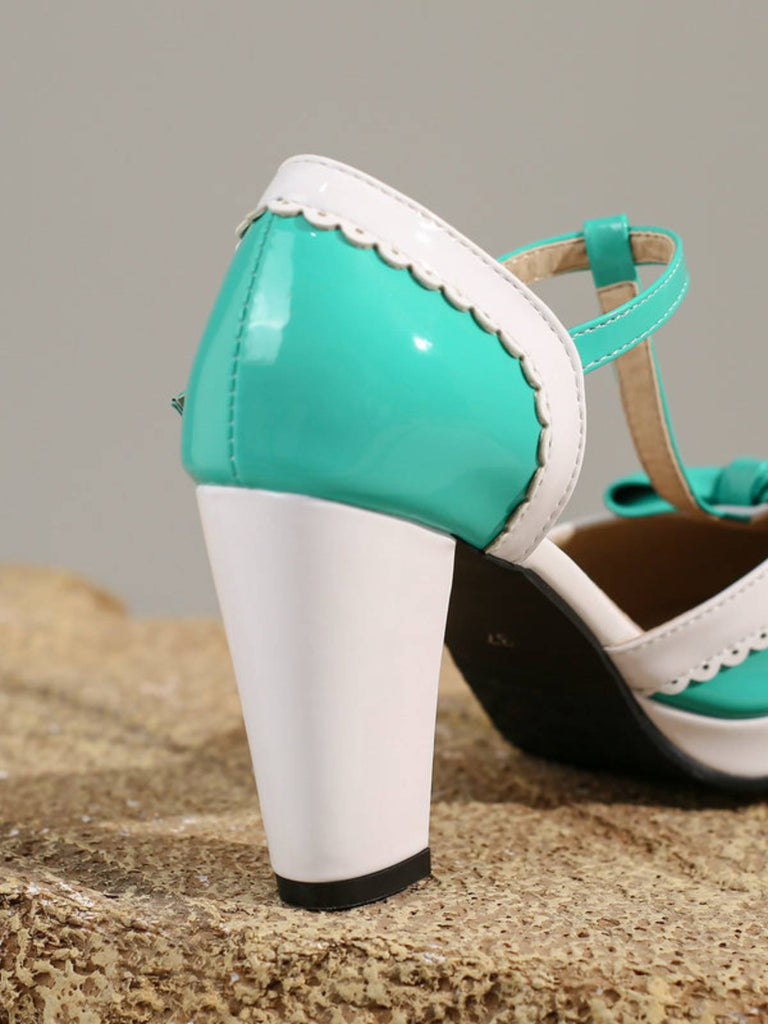 CHUNKY HEELS MARY JANE SCHUHE