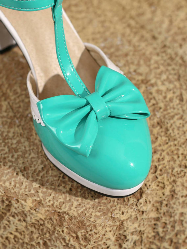 CHUNKY HEELS MARY JANE SCHUHE