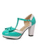 CHUNKY HEELS MARY JANE SCHUHE