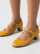MARY JANE-SCHUHE MIT DOPPELSCHNALLENABSATZ
