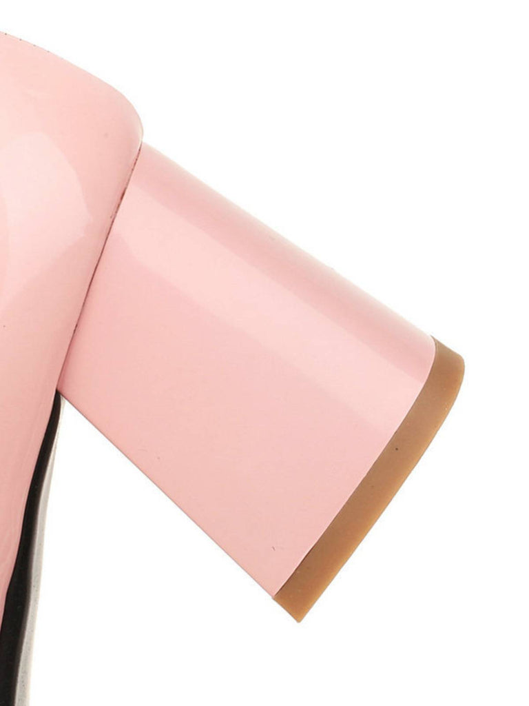 MARY JANE PATCHWORK HIGH HEELS SCHUHE