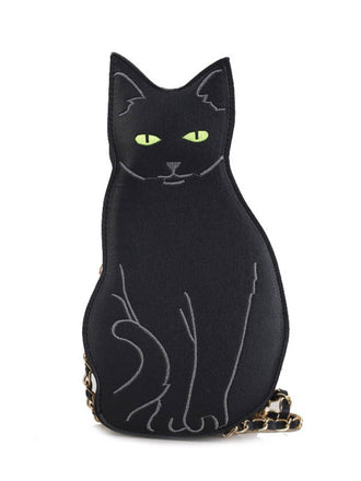 Schwarz Halloween Nette Katze Tasche