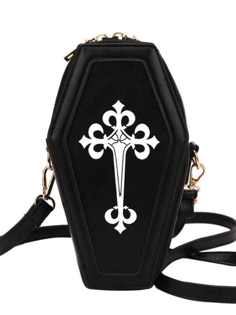 Halloween Latein Kreuzen Sarg Tasche