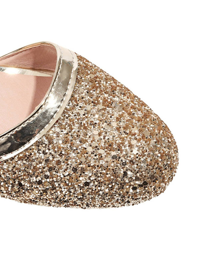 GLÄNZENDE SCHNALLENABSÄTZE MARY JANE SCHUHE