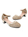 GLÄNZENDE SCHNALLENABSÄTZE MARY JANE SCHUHE