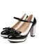 BOWKNOT CHUNKY HEELS MARY JANE SCHUHE