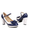 BOWKNOT CHUNKY HEELS MARY JANE SCHUHE